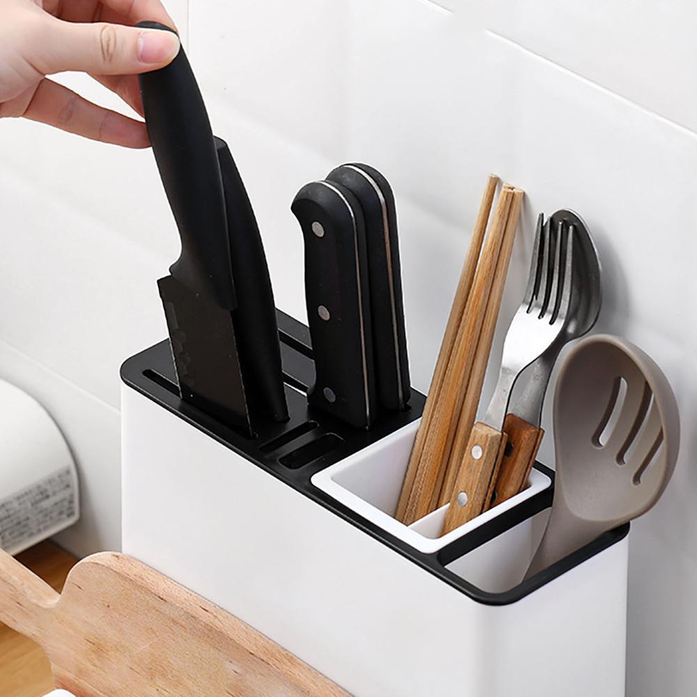 Tableware Storage Holders Kitchen Knife Plastic Storages Racks For Kitchen Convenience Cabinet Kitchen Gadgets - Electryx