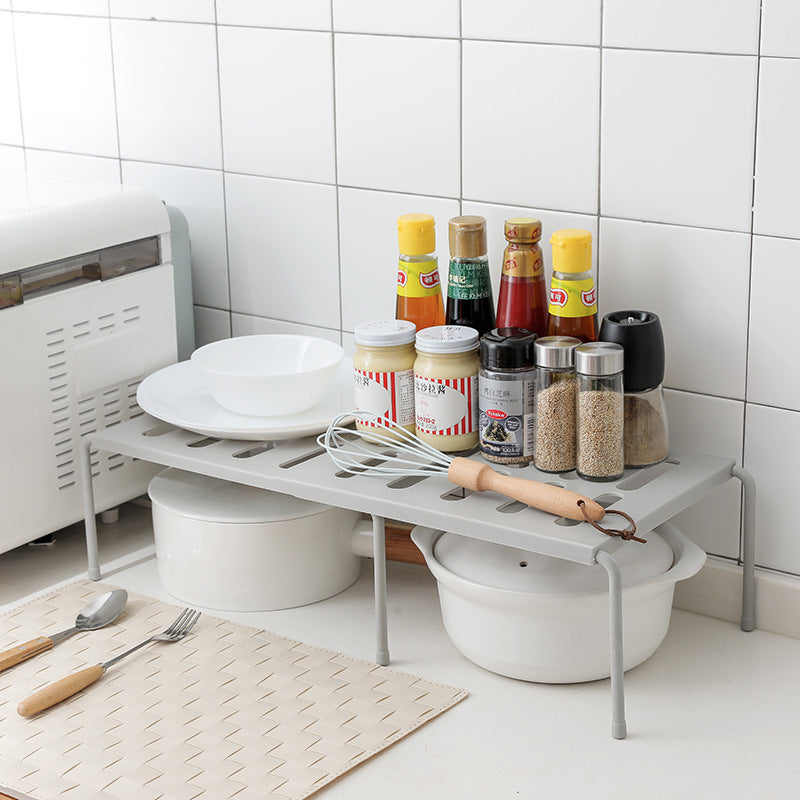 Telescopic kitchen rack kitchen supplies rack - Electryx