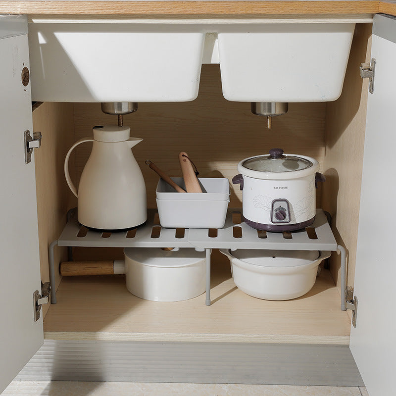 Telescopic kitchen rack kitchen supplies rack - Electryx