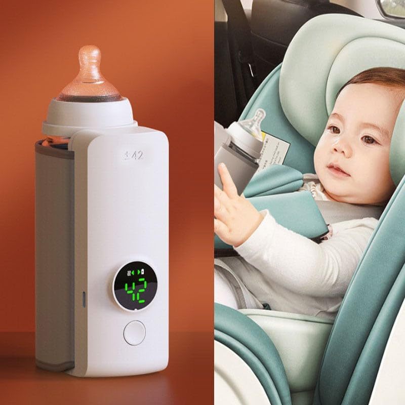 Portable Wireless Rechargeable Baby Bottle Warmer USB Charging And Heating Bag Portable Constant Temperature Milk Warmer Universal Bottle Insulation Sleeve - Electryx