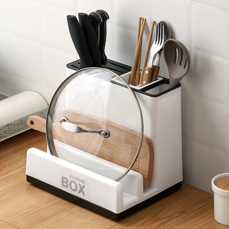 Tableware Storage Holders Kitchen Knife Plastic Storages Racks For Kitchen Convenience Cabinet Kitchen Gadgets - Electryx