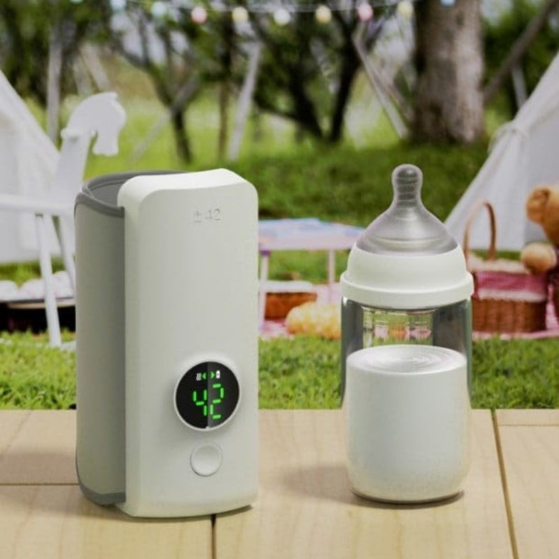 Portable Wireless Rechargeable Baby Bottle Warmer USB Charging And Heating Bag Portable Constant Temperature Milk Warmer Universal Bottle Insulation Sleeve - Electryx