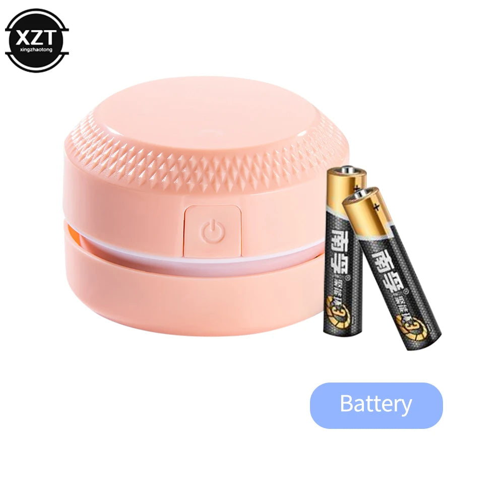 Desktop Cleaner Mini Portable Vacuum Cleaner Office Corner Desk Dust Collector Home Table Sweeper Desktop Coffee Powder Cleaner - Electryx