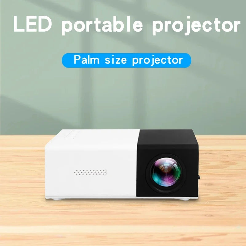 Proyector portátil YG300 para el hogar, conexión inalámbrica para teléfono móvil, compatible con USB, HDMI - Electryx