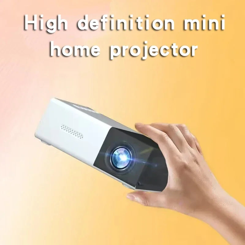 Proyector portátil YG300 para el hogar, conexión inalámbrica para teléfono móvil, compatible con USB, HDMI - Electryx