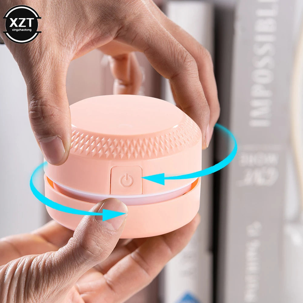 Desktop Cleaner Mini Portable Vacuum Cleaner Office Corner Desk Dust Collector Home Table Sweeper Desktop Coffee Powder Cleaner - Electryx
