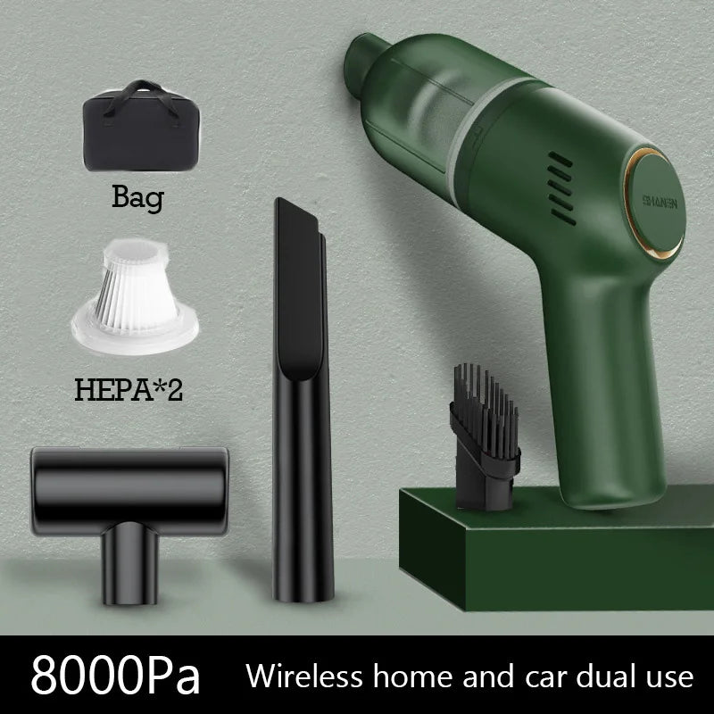 Portable Car Vacuum Cleaner For Machine Home Appliance Wireless Vacuum Cleaner For Home 8000Pa Strong Suction Car Products - Electryx