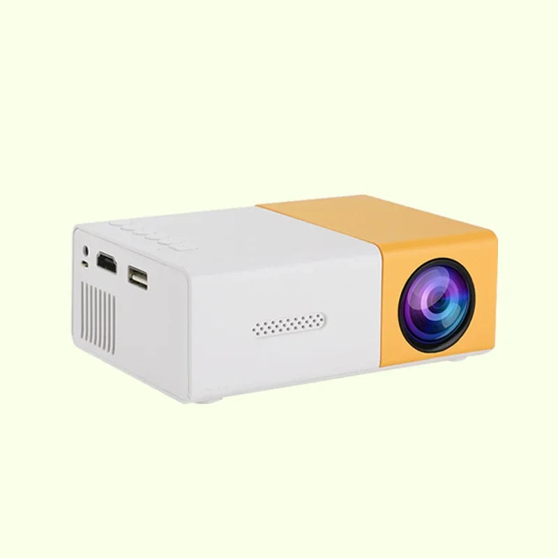 Proyector portátil YG300 para el hogar, conexión inalámbrica para teléfono móvil, compatible con USB, HDMI - Electryx