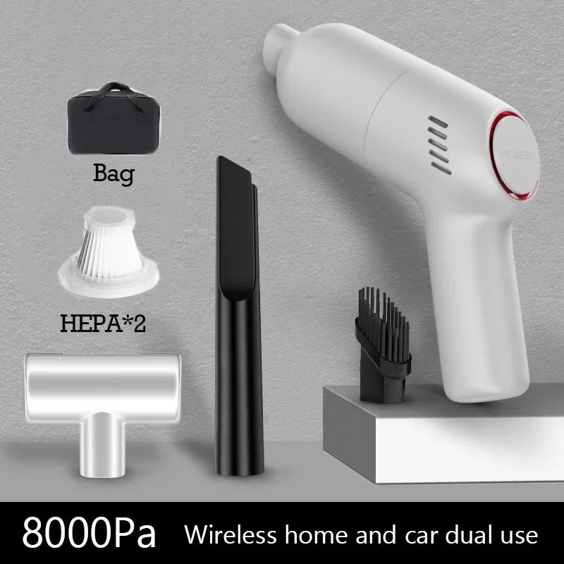 Portable Car Vacuum Cleaner For Machine Home Appliance Wireless Vacuum Cleaner For Home 8000Pa Strong Suction Car Products - Electryx