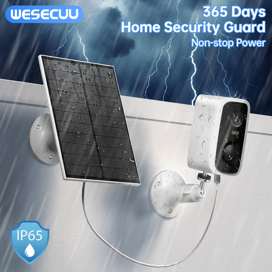 Caméra Wi-Fi Solaire 2K – Batterie 5000mAh, vision nocturne & détection humaine - Electryx