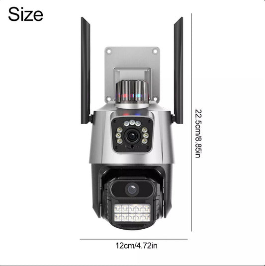 UK 8MP WIFI IP Camera Outdoor - 4K PTZ CCTV Smart Home Security IR Night Vision - Electryx