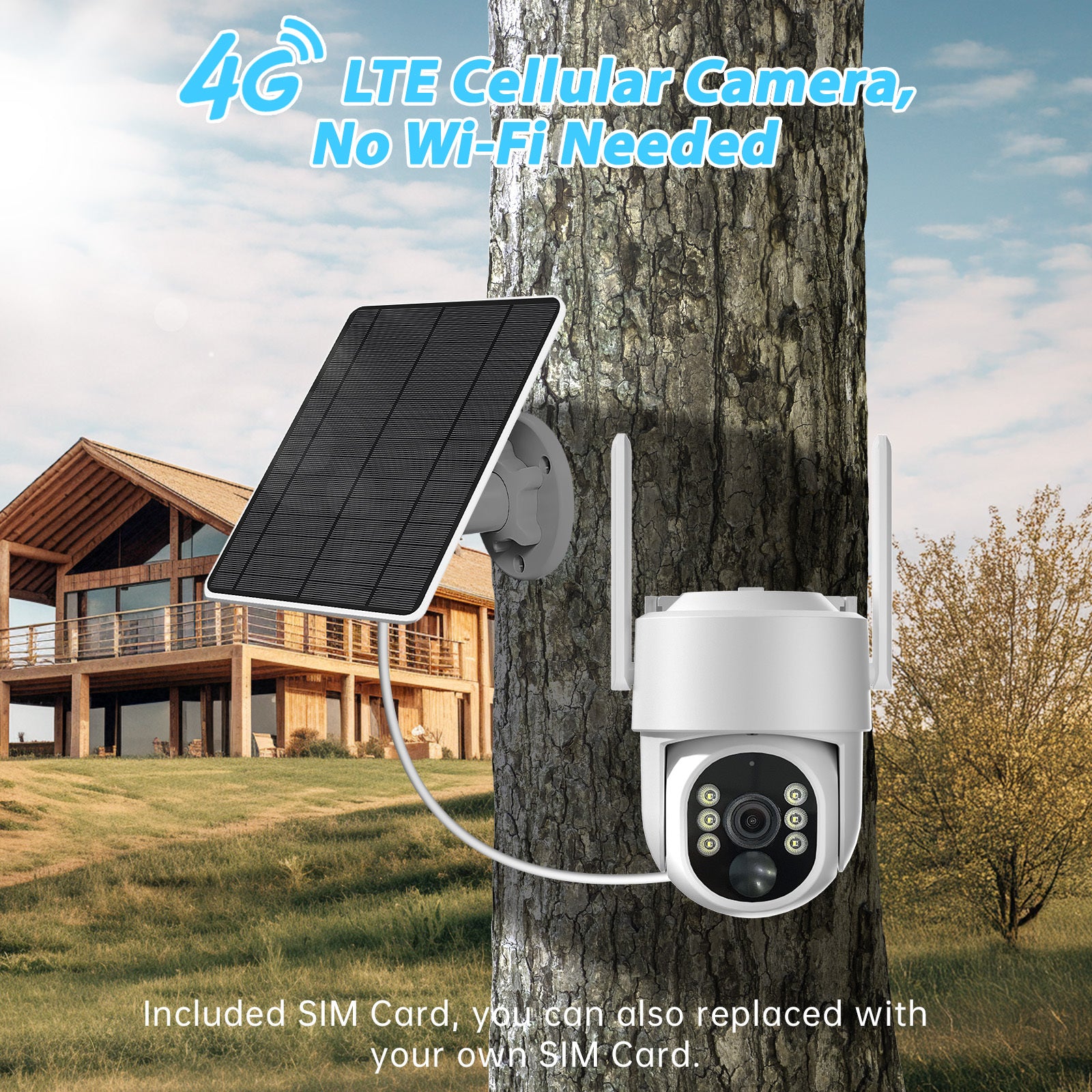 Caméra PTZ 4G 4MP – Mini dôme motorisé 360°, suivi intelligent & vision nocturne - Electryx