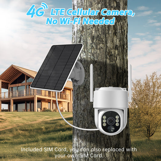 Caméra PTZ 4G 4MP – Mini dôme motorisé 360°, suivi intelligent & vision nocturne - Electryx