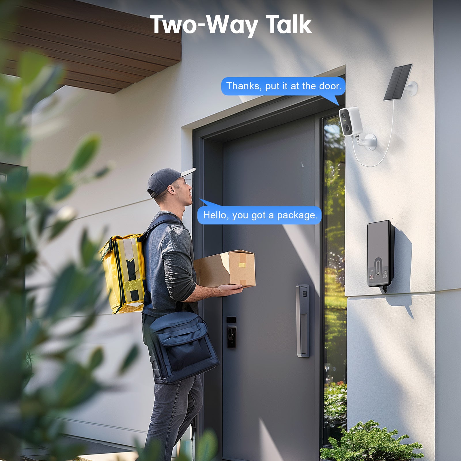 Caméra Wi-Fi Solaire 2K – Batterie 5000mAh, vision nocturne & détection humaine - Electryx