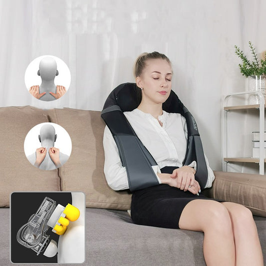 Châle de Massage Multifonction – Pétrissage 4D & Chauffage Apaisant pour Cou, Épaules et Dos - Electryx