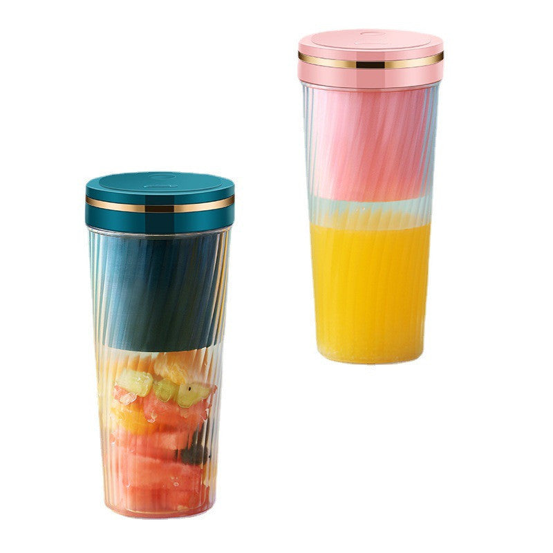 Portable Blender Mini Home Fruit Juicer Cup Wireless USB Electric Fruit Juice Machine - Electryx