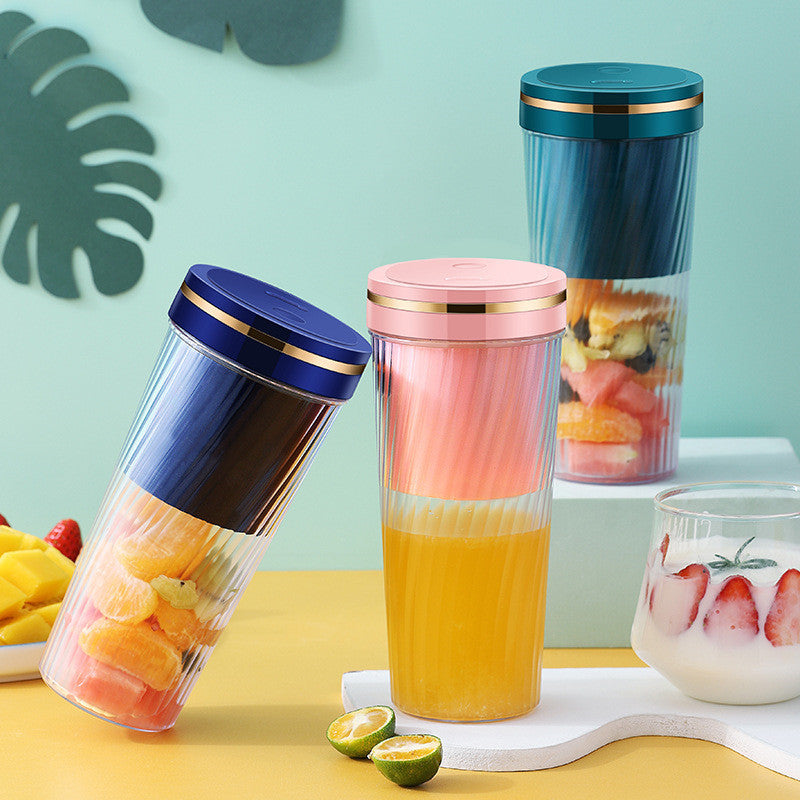 Portable Blender Mini Home Fruit Juicer Cup Wireless USB Electric Fruit Juice Machine - Electryx