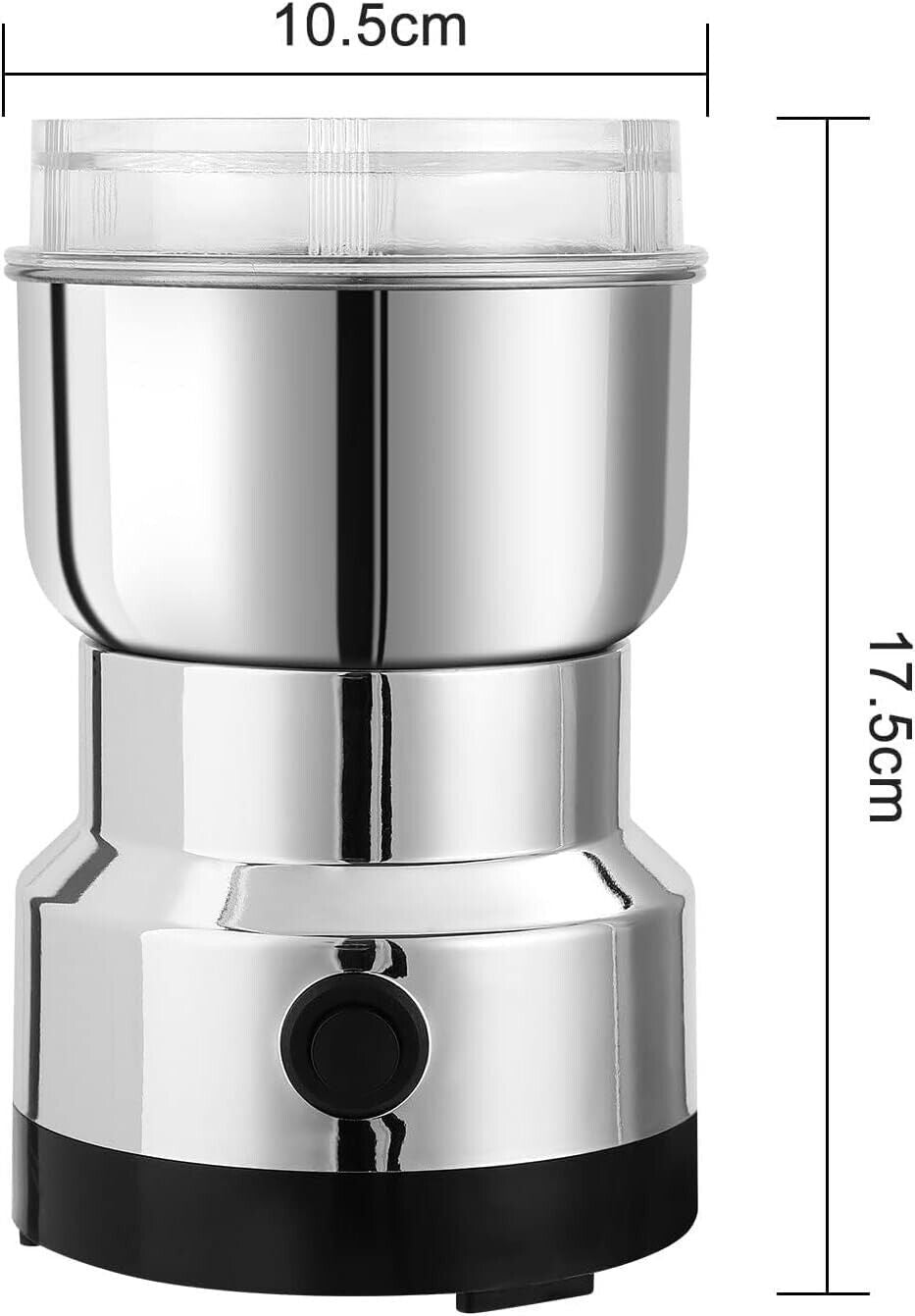 300W Electric Coffee Grinder Grinding Milling Bean Nut Spice Matte Blade Blender - Electryx
