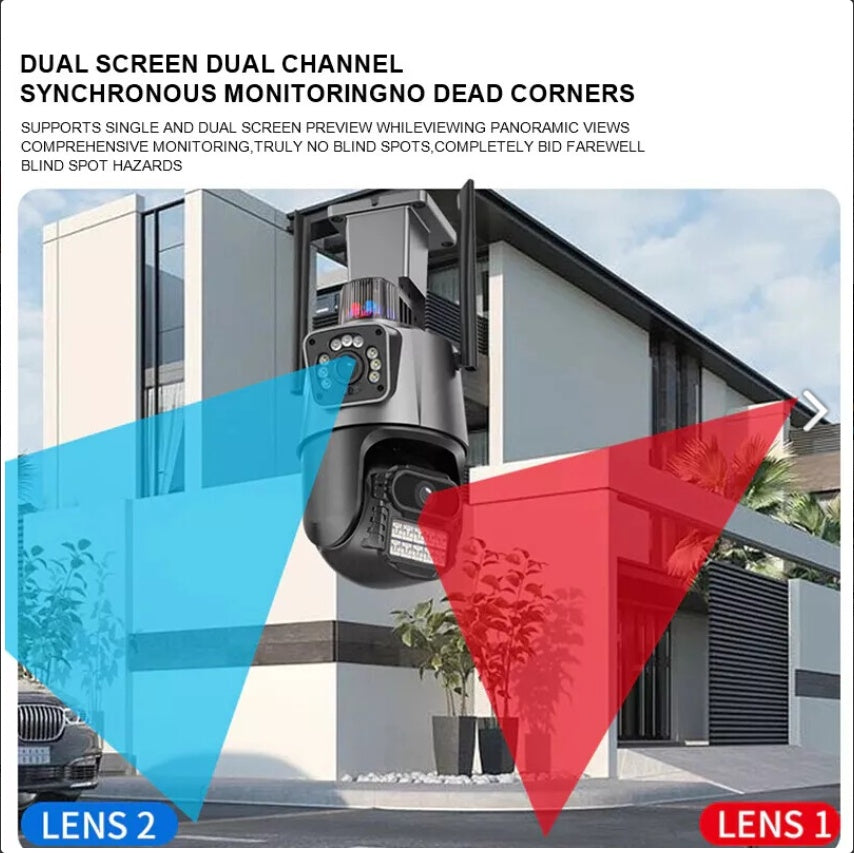 UK 8MP WIFI IP Camera Outdoor - 4K PTZ CCTV Smart Home Security IR Night Vision - Electryx