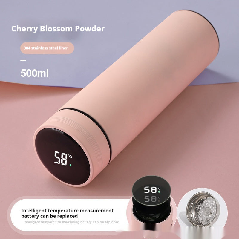 Smart Temperature Display High-grade Insulated Bottle Portable Large Capacity - Electryx