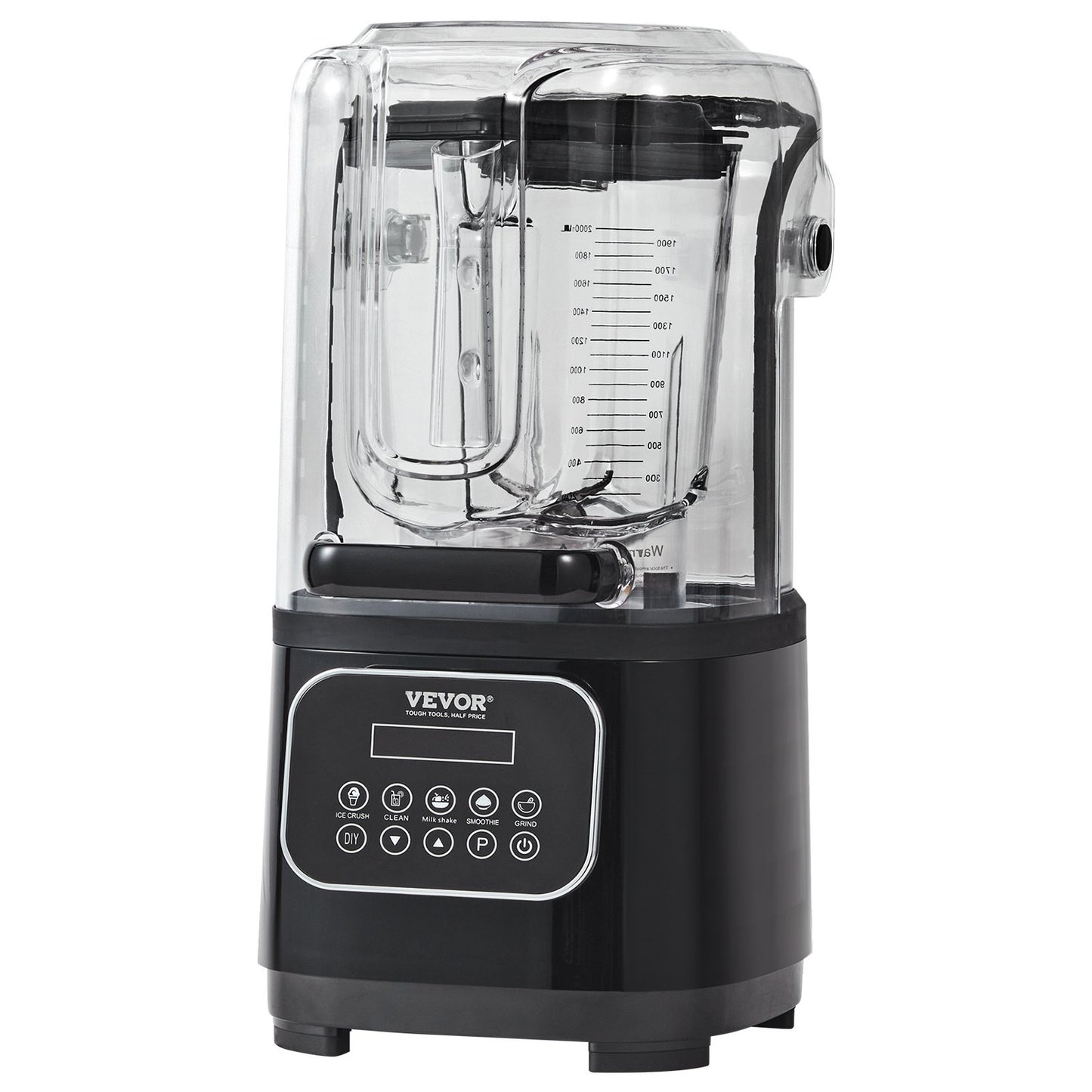 VEVOR Professional Blender With Shield, Commercial Countertop Blenders, 68 Oz  Blender Combo, Stainless Steel 9 Speed & 5 Functions Blender, For Shakes, Smoothies, Peree, And Crush Ice, Black - Electryx