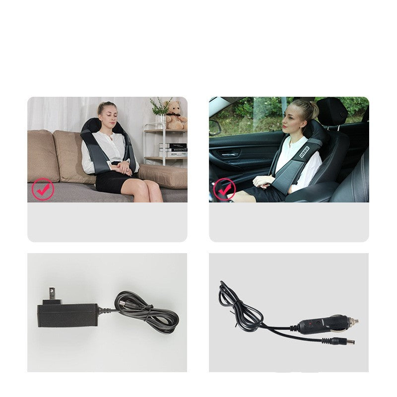 Châle de Massage Multifonction – Pétrissage 4D & Chauffage Apaisant pour Cou, Épaules et Dos - Electryx