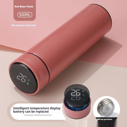 Smart Temperature Display High-grade Insulated Bottle Portable Large Capacity - Electryx