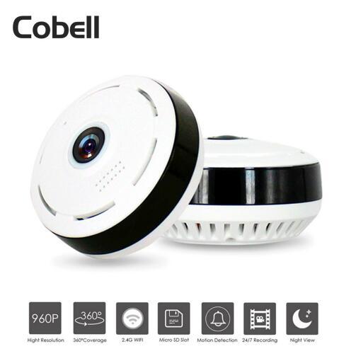 Caméra Wi-Fi Panoramique 360° – Vision nocturne & audio bidirectionnel (960P) - Electryx