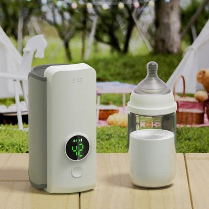 Portable Wireless Rechargeable Baby Bottle Warmer USB Charging And Heating Bag Portable Constant Temperature Milk Warmer Universal Bottle Insulation Sleeve - Electryx
