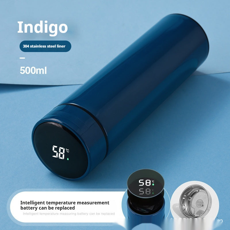 Smart Temperature Display High-grade Insulated Bottle Portable Large Capacity - Electryx