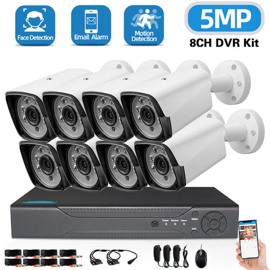 Kit de vidéosurveillance 5MP – Caméras HD étanches IP66 avec vision nocturne - Electryx