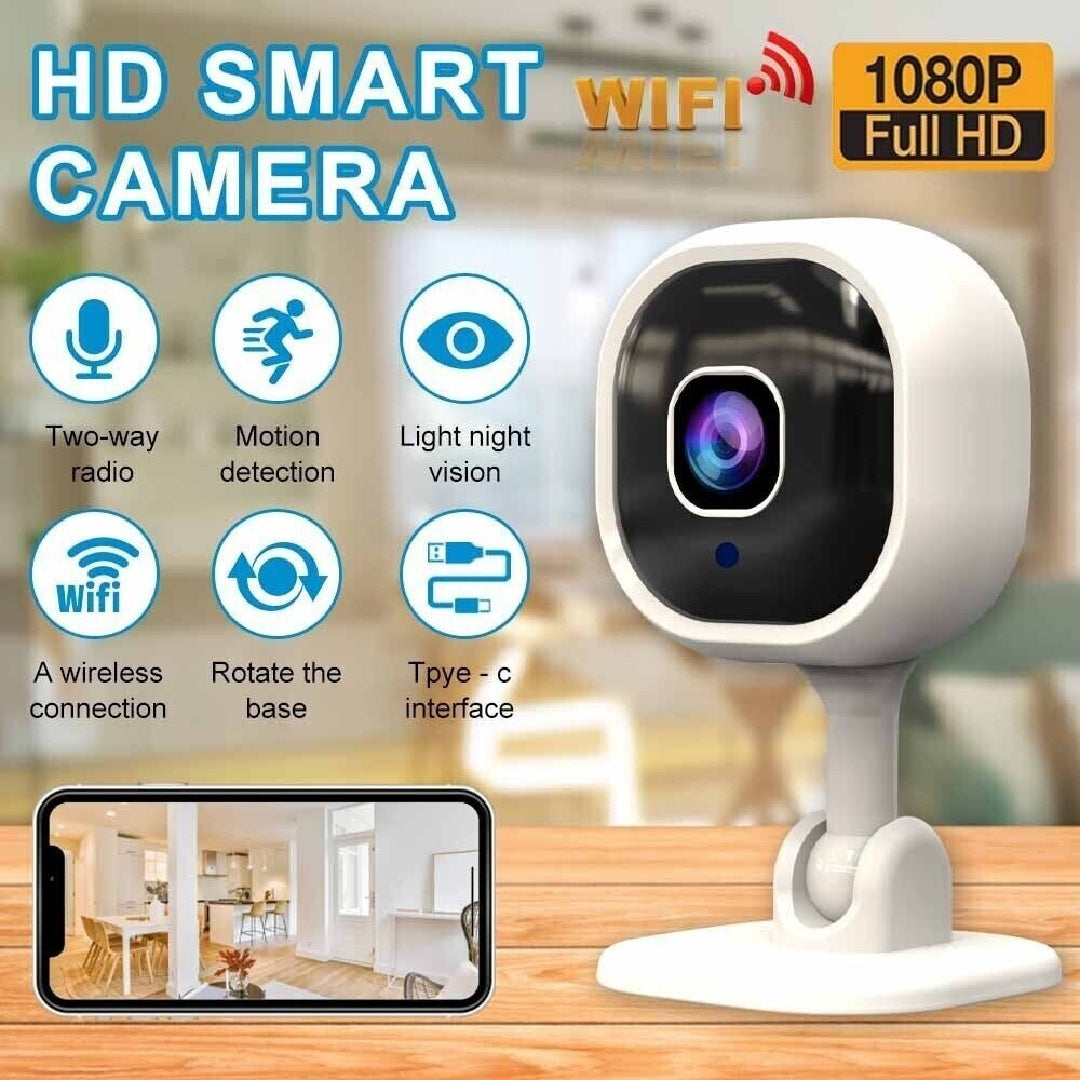Mini Caméra Wi-Fi 1080P – Vision nocturne & audio bidirectionnel - Electryx