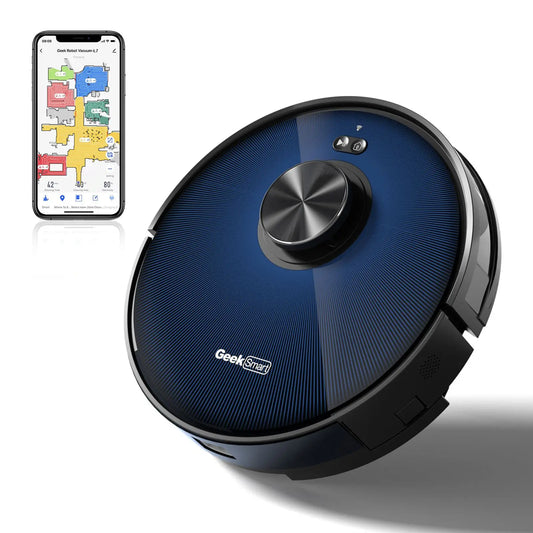 DB Geek Smart L7 Robot Vacuum Cleaner Mop LDS Navigation Wi-Fi Connected APP Selective Room Cleaning MAX 2700 PA for Hotels - Electryx