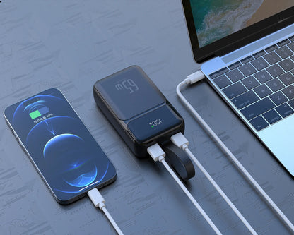 30000mah 65W Type C Battery Charger 5V 9V 12V 15V 19V 20V 5A 3A QC3.0 Portable Laptop Powerbank Usb c Notebook Power Bank 65W - Electryx