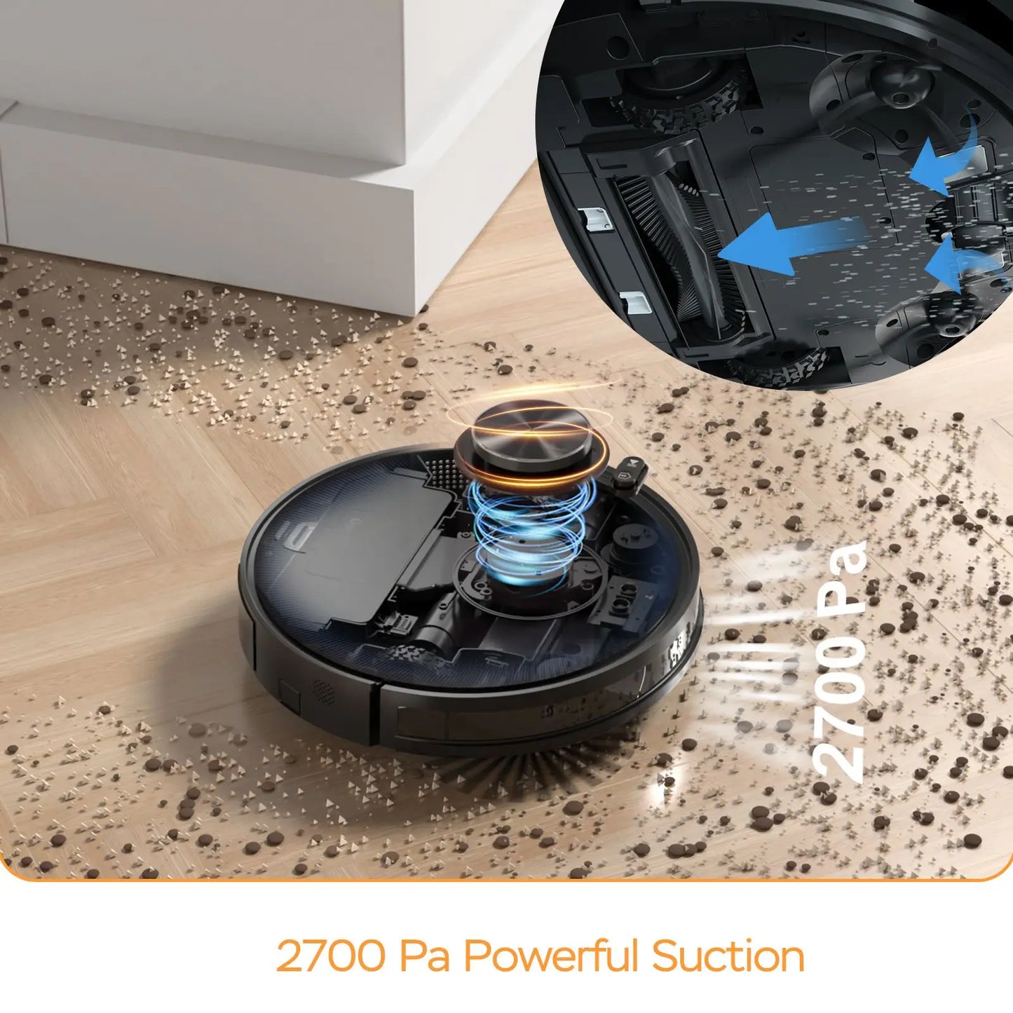 DB Geek Smart L7 Robot Vacuum Cleaner Mop LDS Navigation Wi-Fi Connected APP Selective Room Cleaning MAX 2700 PA for Hotels - Electryx