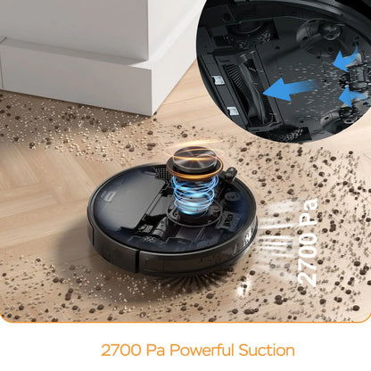 DB Geek Smart L7 Robot Vacuum Cleaner Mop LDS Navigation Wi-Fi Connected APP Selective Room Cleaning MAX 2700 PA for Hotels - Electryx