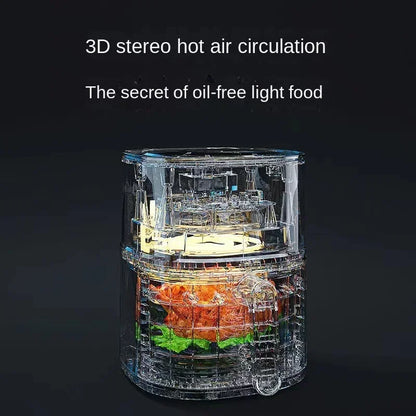 Air fryer, household high-capacity electric fryer, intelligent electric oven, fully automatic and multifunctional - Electryx