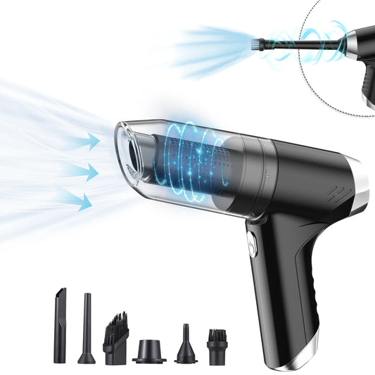 Vacuum Cordless 19000Pa Strong Suction 3 in 1 Dust Buster Air Blower Vacuum Cleaner 120W Wet and Dry Held for Home Office Car - Electryx