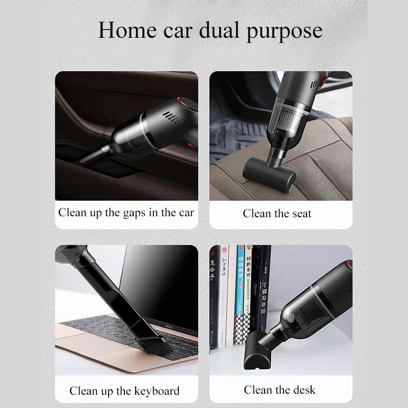 Portable Car Vacuum Cleaner For Machine Home Appliance Wireless Vacuum Cleaner For Home 8000Pa Strong Suction Car Products - Electryx