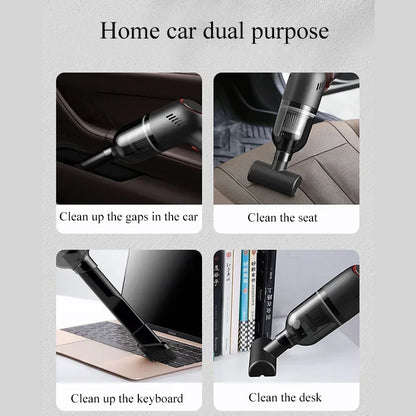 Portable Car Vacuum Cleaner For Machine Home Appliance Wireless Vacuum Cleaner For Home 8000Pa Strong Suction Car Products - Electryx