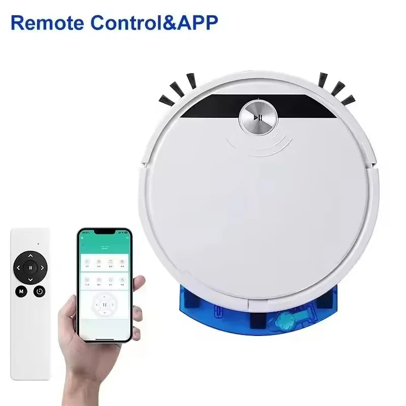 New Wireless Smart Vacuum Cleaner App Control Wet And Dry Floor Sweep 2800PA Suction Super Quiet Mopping Machine Cleaning Robot - Electryx