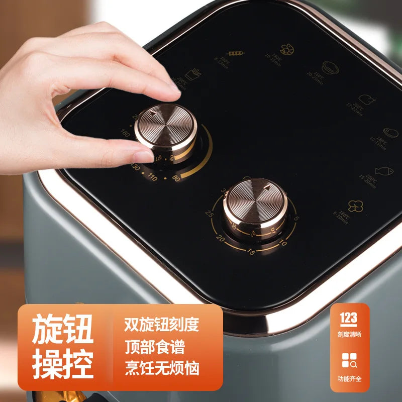 Visual Air Fryer, Large-capacity Household, Barbecue Oven, Multi-functional Integrated Electric Fryer Without Oil Fume - Electryx
