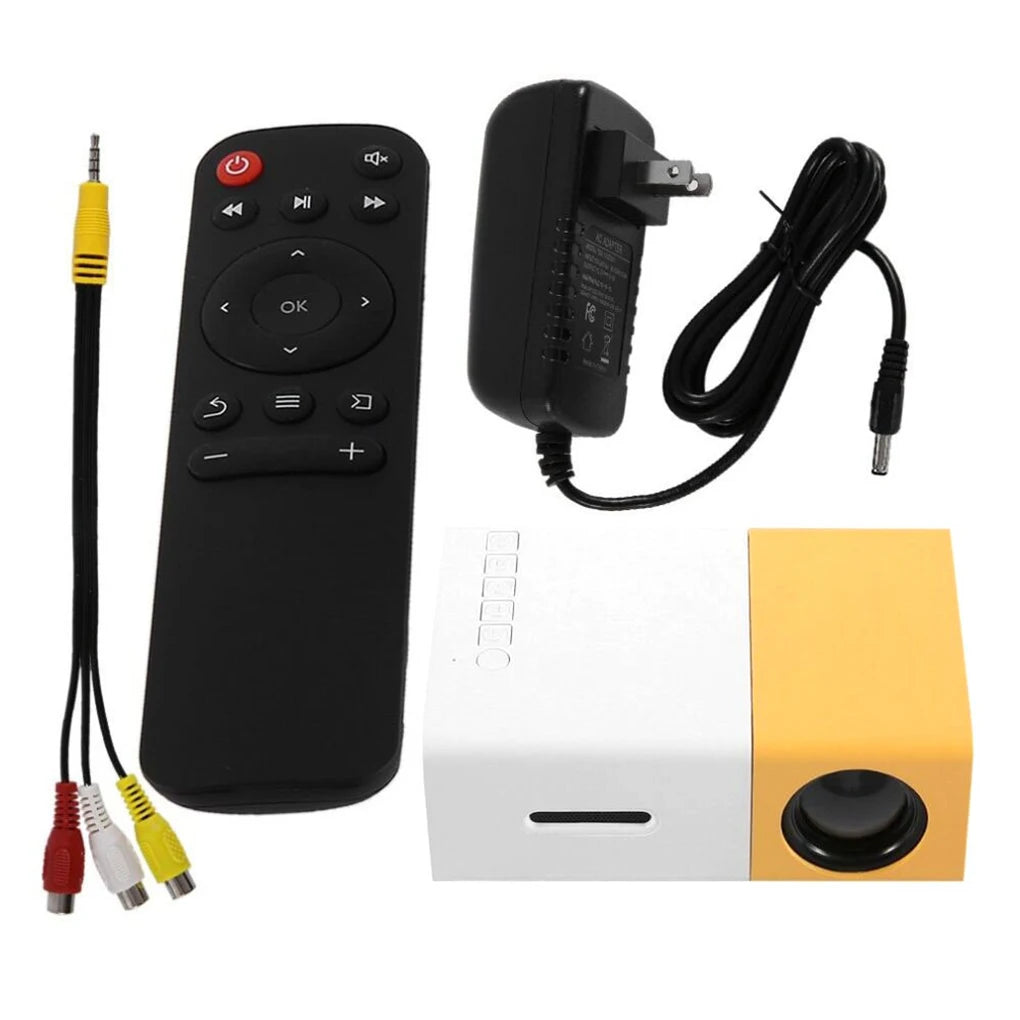 YG300 Portable Mini Movie Projector 1080P USB Audio Home Media Player Beamer Suitable For Outdoor Camping Drive-in Home Theater - Electryx