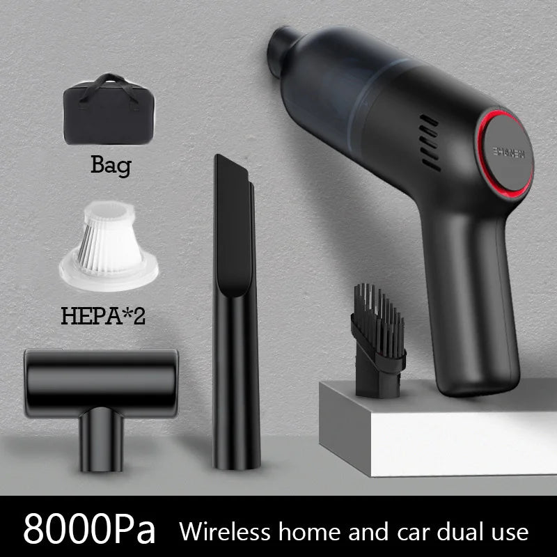 Portable Car Vacuum Cleaner For Machine Home Appliance Wireless Vacuum Cleaner For Home 8000Pa Strong Suction Car Products - Electryx