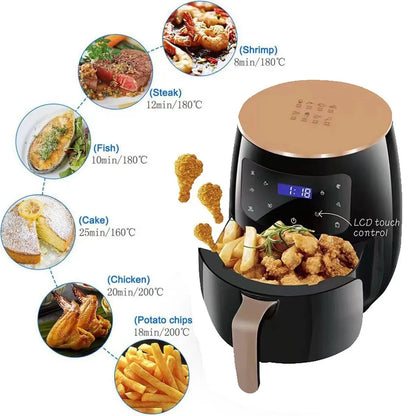 6L Air fryer Multi-functional intelligent touch screen oven Large capacity Electro mechanical  deep fryer for home  airfryer - Electryx