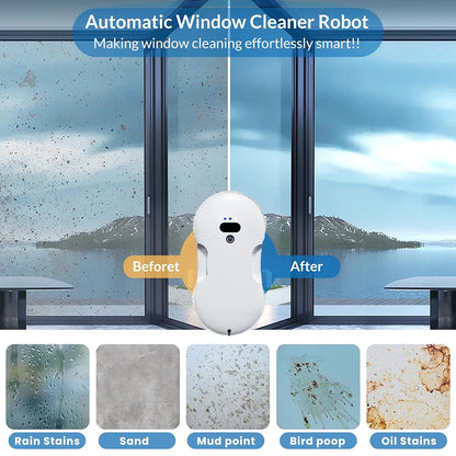 UPS Robotic Window Cleaner Intelligent Bidirectional Water Spray Window Washer Robot with Remote Control Glass Cleaning Robot - Electryx