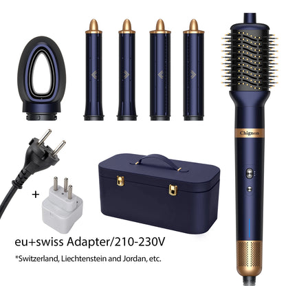 Hair Curler Dryer 6 in1 Air Styler & Hair Dryer for Straight & Wavy Hair Auto-Wrap Curlers Hair Staightener Blow Drier - Electryx