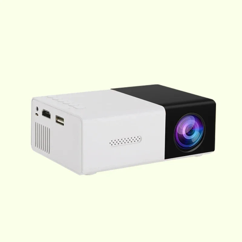 Proyector portátil YG300 para el hogar, conexión inalámbrica para teléfono móvil, compatible con USB, HDMI - Electryx