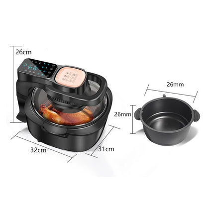 Multifunctional Home Air Fryer Without Oil Intelligence 6L Oven 220V 1100W LED Touch Panel Temperature Control Visual Air Frying - Electryx