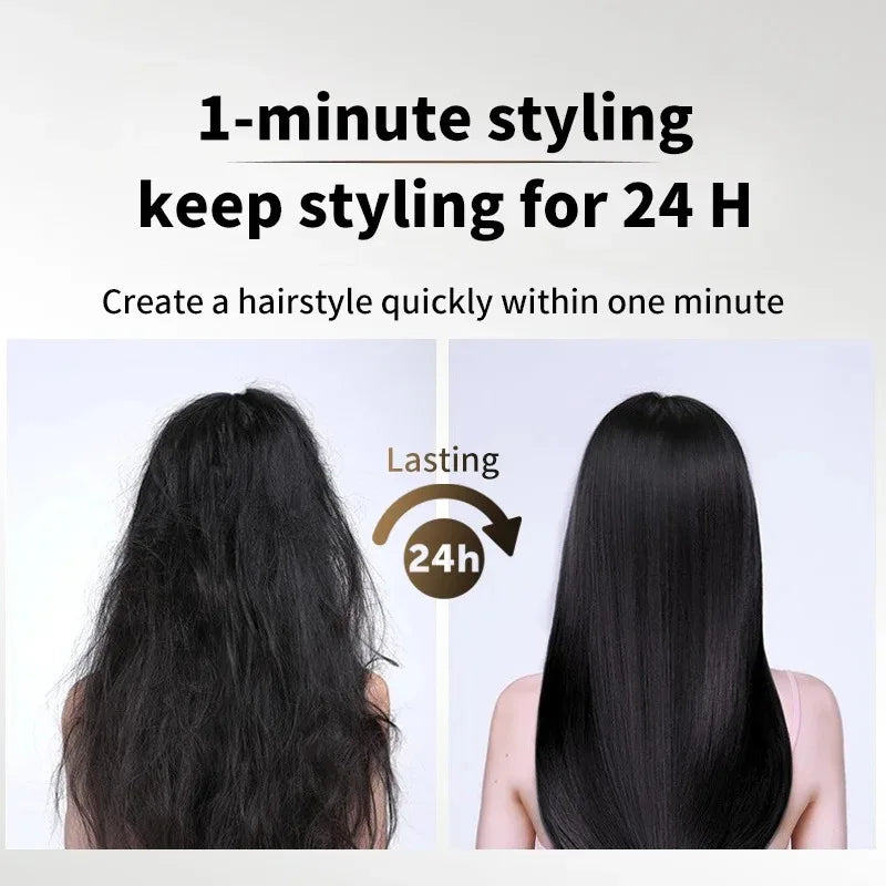 Airstrait Hair Straightener Hair Dryer Negative Ion Hair Styler Long-Lasting Styling Tool Negative Ions Mutli-Styler Blow Dryer - Electryx